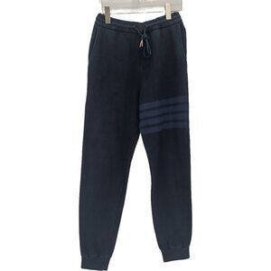 Thom Browne Classic 4-Bar Cotton Drawstring Sweatpants
